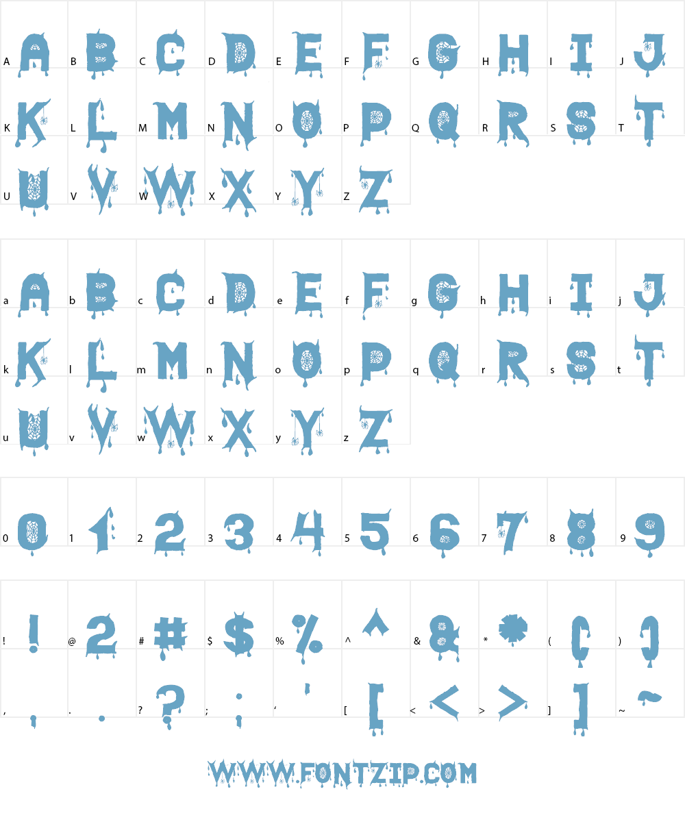 Halloween Scare St Font Character